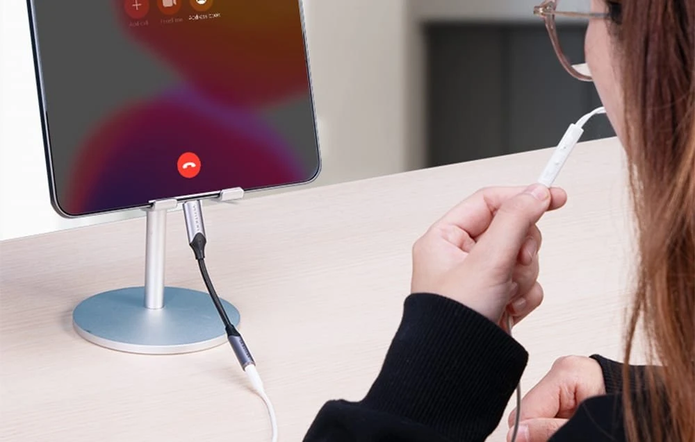 Vention Adapterio ventiliacija BGMHF USB-C M iki 3.5 mm lizdas 1M (pilka)