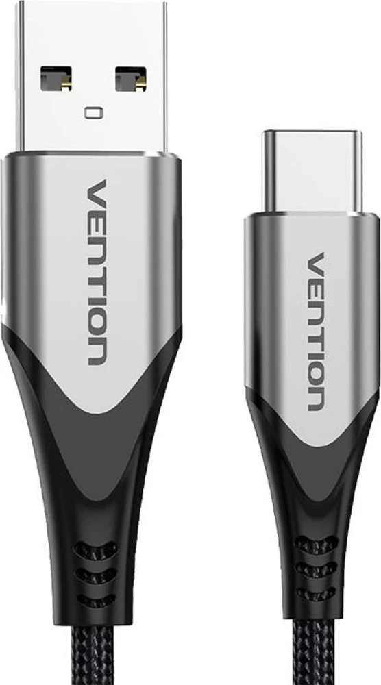 Vention USB 2.0 A į USB-C 3A kabelio ventiliacija CODHF 1 m pilka