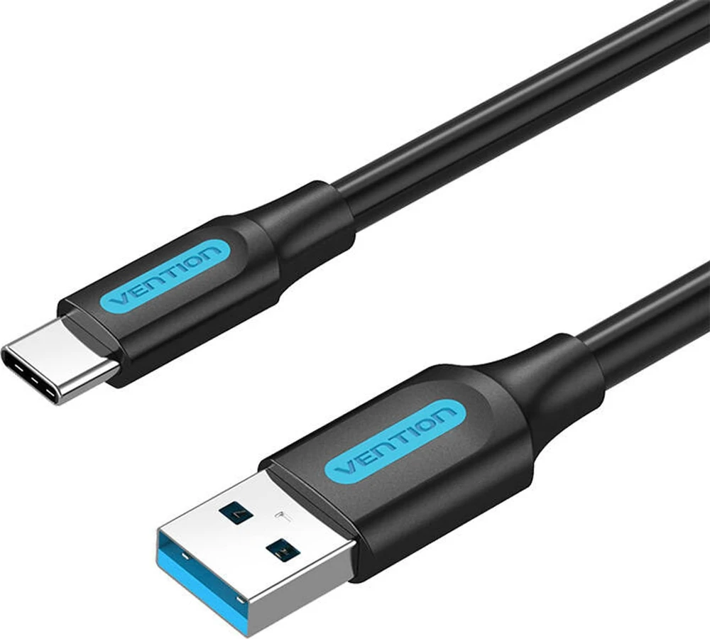 Vention USB 3.0 A į USB-C laido ventiliacija COZBH 2m juodas PVC