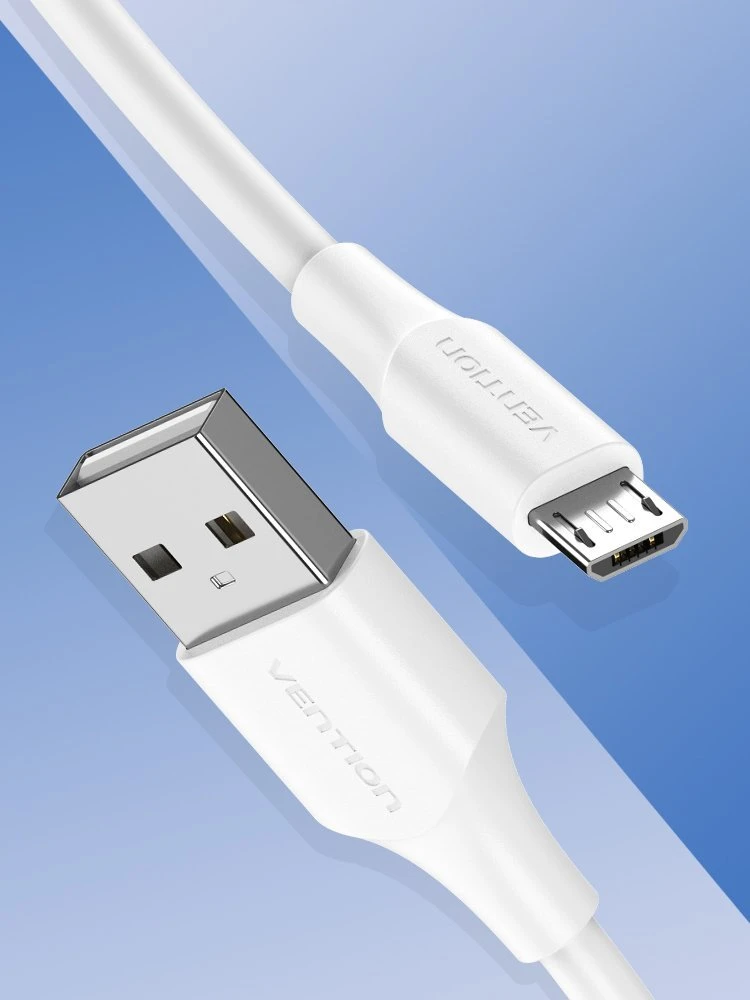 Vention USB 2.0 kištukas į mikro-B kištukas 2A 2m ventiliacija CTIWH (balta)