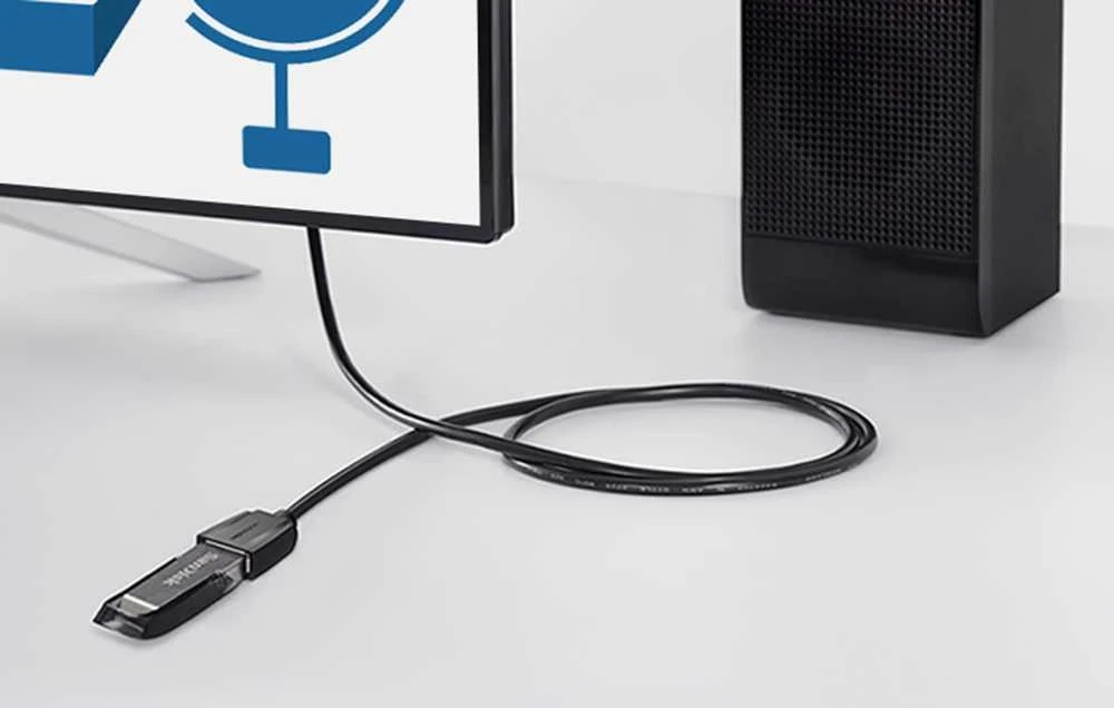Vention Prailginimo kabelis USB 3.0, išorinis USB į moterišką USB, ventiliacija 3 m (juoda)