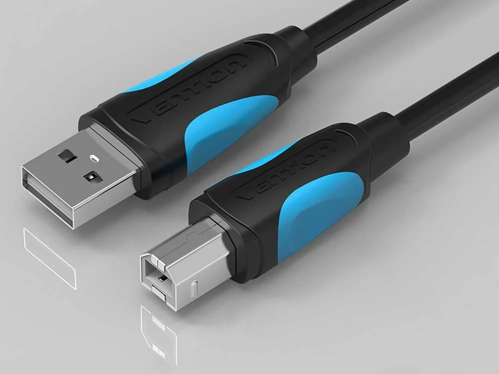 Vention USB 2.0 A - USB-B spausdintuvo kabelis 2m - Juodas