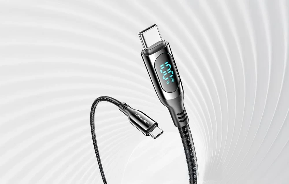 Vention TAYBAV USB 2.0 CC 100 W 5A 1.2M USB kabelis (juodas)