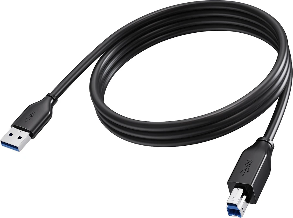 VISION 2 m juodas USB 3.0 kabelis