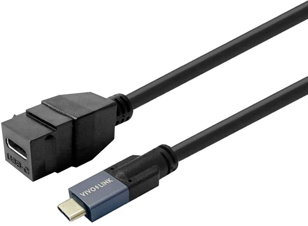 Kabelis USB VivoLink Keystone PROKEYUSBCFM0.5B USB-C żeńskie Juodas