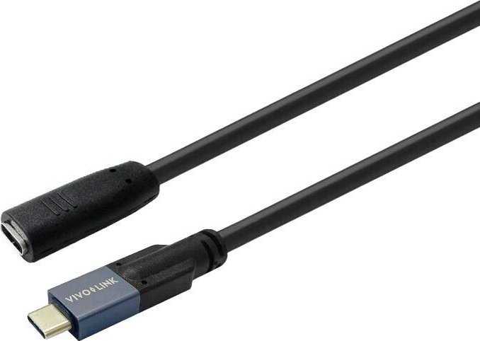 Kabelis USB VivoLink PROUSBCMF2 USB-C męski na żeński 2 m USB 3.2 Gen 2 Juodas