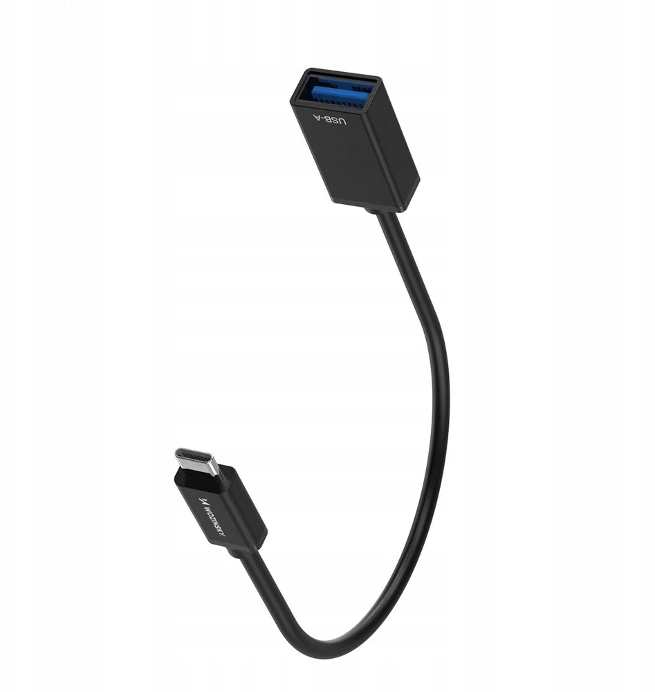 Wozinsky WOTGY1S USB-C 3.0 (male) – USB-A 3.0 (female) OTG Adapteris – juodos spalvos