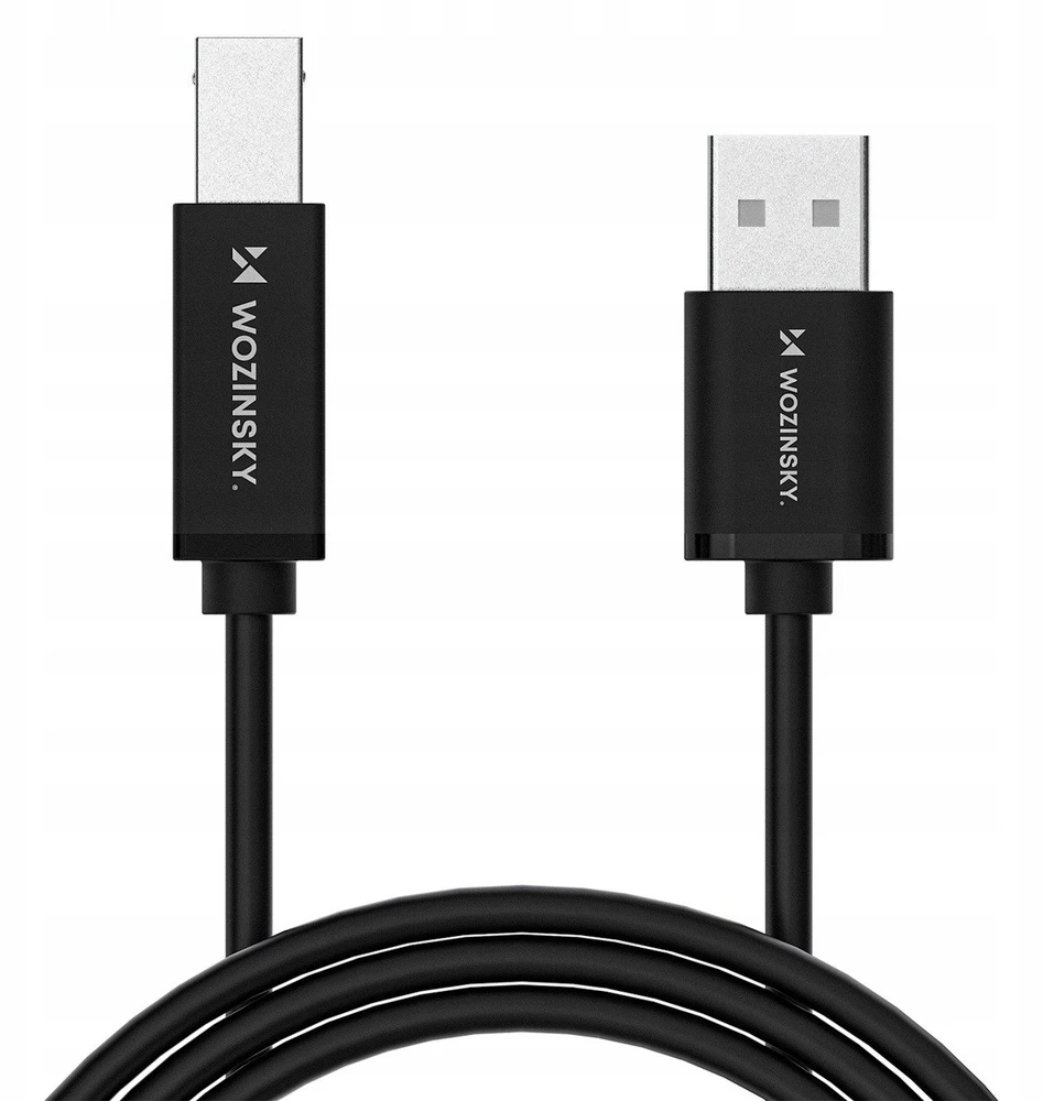 Wozinsky WKDDY3S USB-B - USB-A 480Mb/s kabelis 2m - juodas