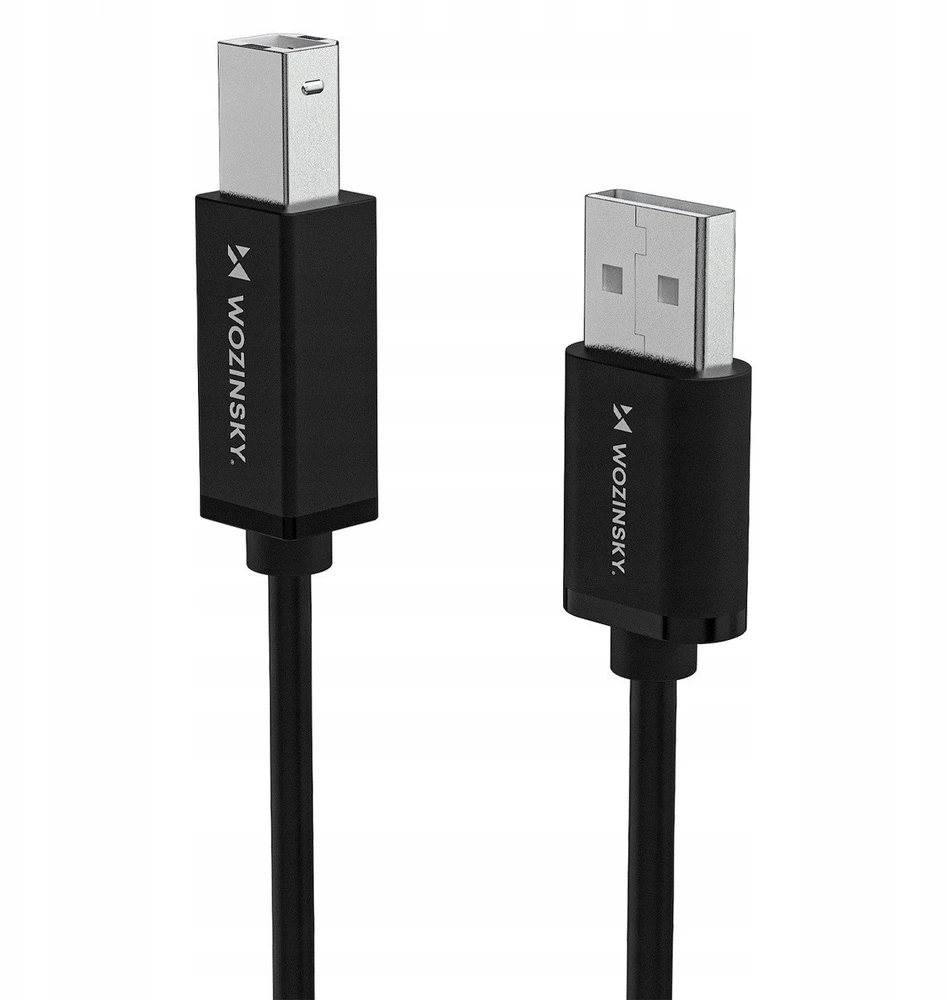 Wozinsky WKDDY3S USB-B - USB-A 480Mb/s kabelis 2m - juodas