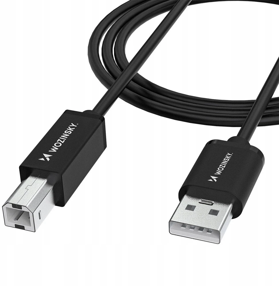 Wozinsky WKDDY3S USB-B - USB-A 480Mb/s kabelis 2m - juodas