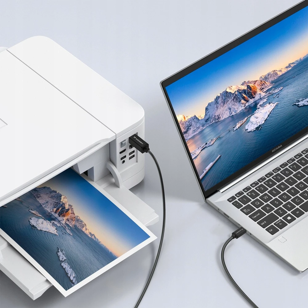 Wozinsky WKDDY1S USB-B - USB-C kabelis 1 m - juodas