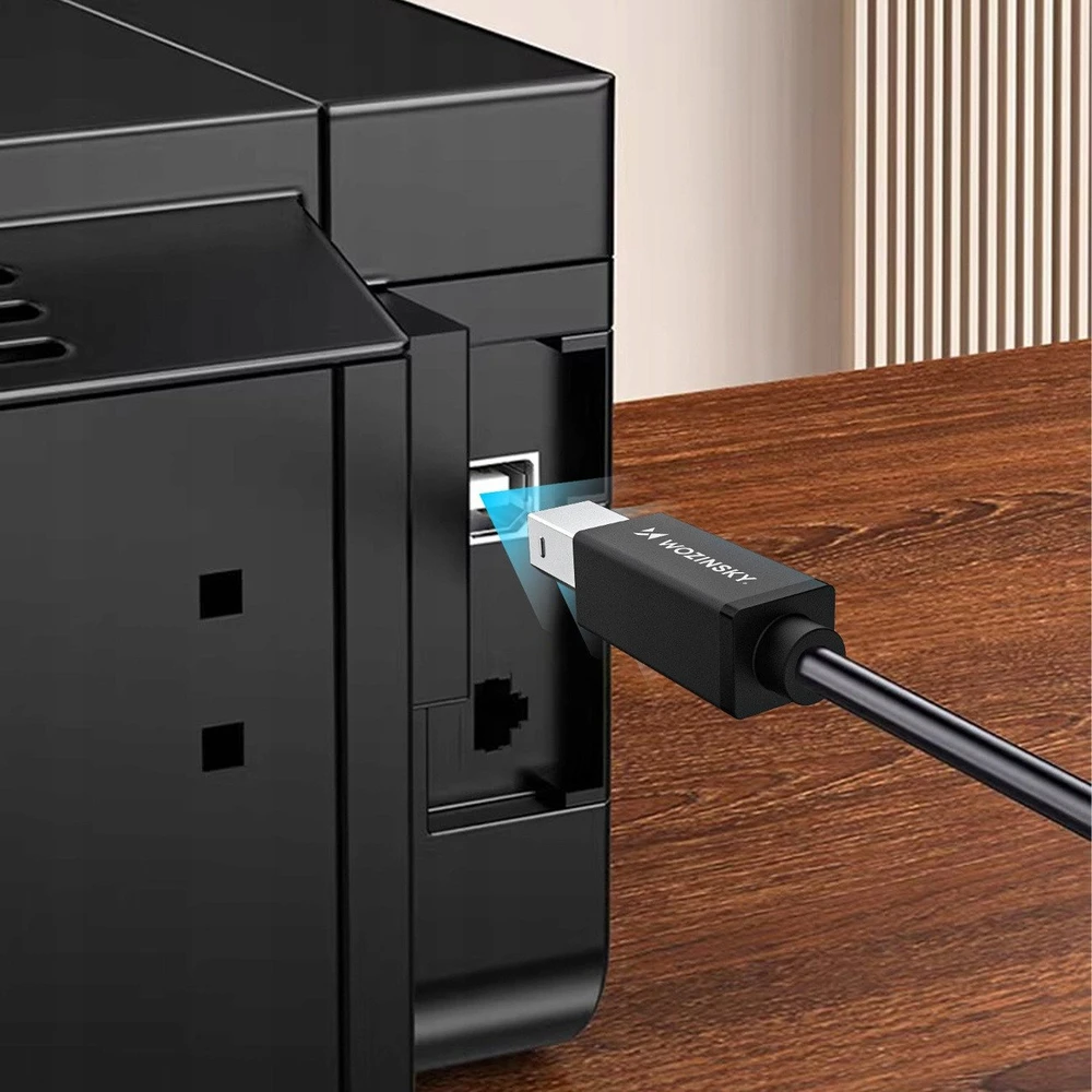 Wozinsky WKDDY2S USB-B - USB-C kabelis 2 m - juodas