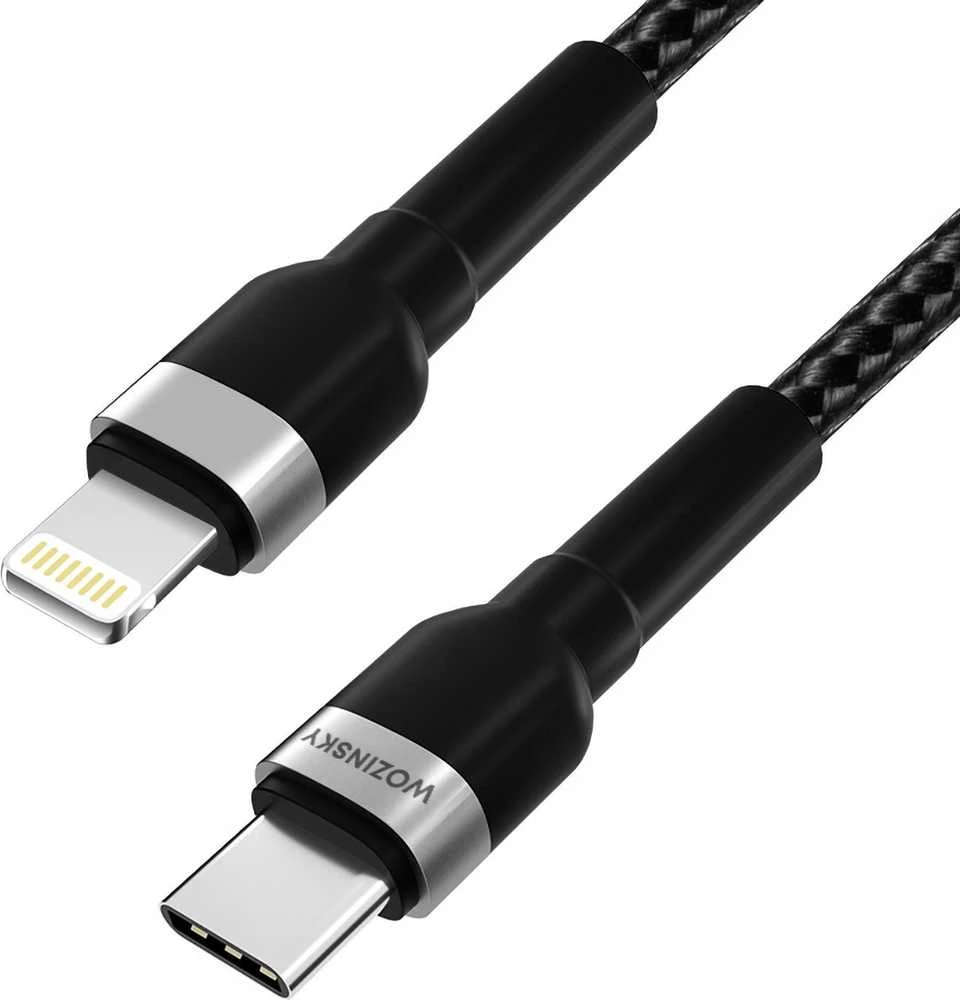 Wozinsky WNBCL2 Lightning / USB-C PD 30W laidas 2 m - juodas