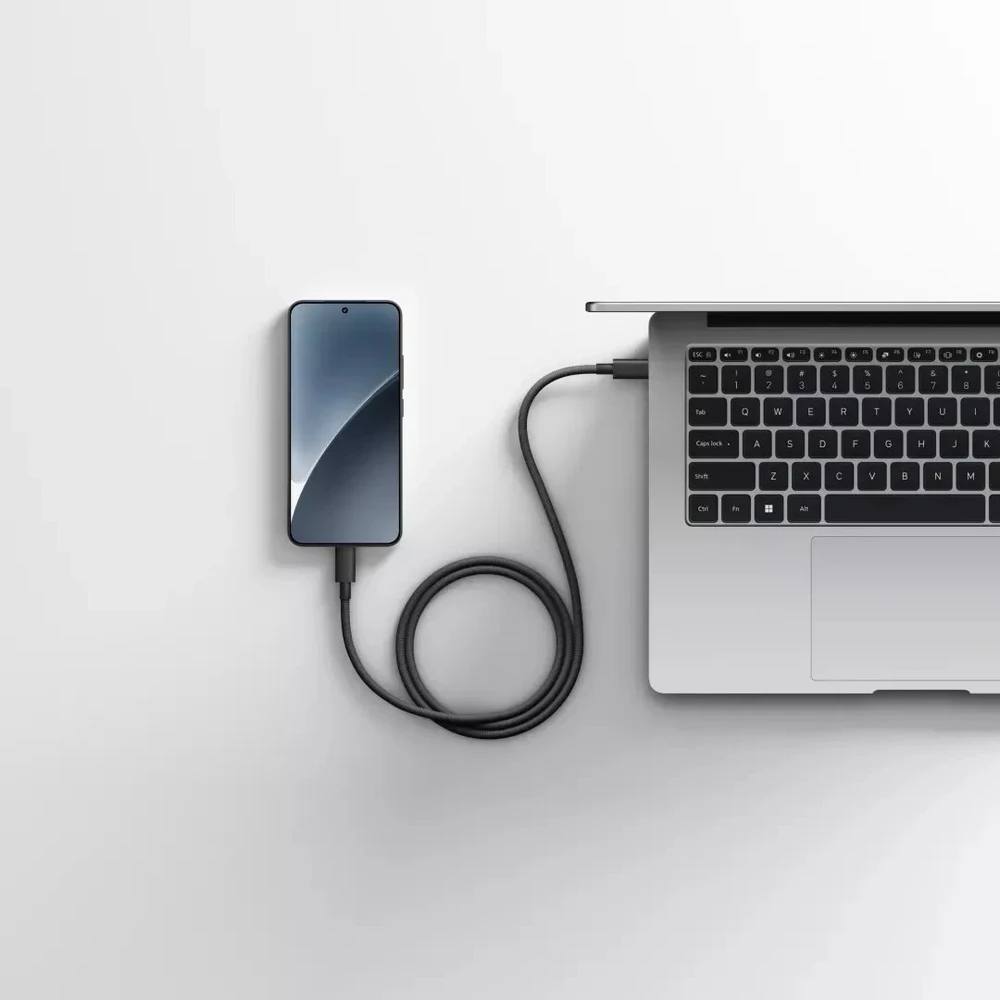 „Xiaomi“ | 6A didelės spartos USB4 pintas USB-C–USB-C laidas, 1 m