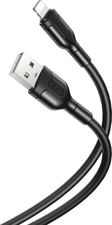 USB laidas prie Lightning XO NB212, 2.1A 1m (juodas)