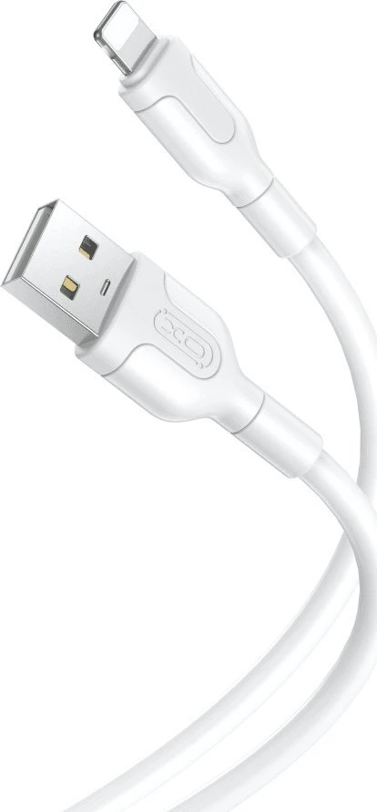 XO kabelis NB212 USB - Lightning 1,0 m 2,1A baltos spalvos