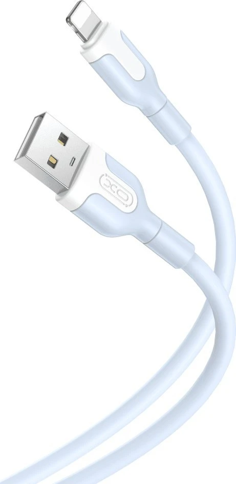 XO kabelis NB212 USB – Lightning 1,0 m 2,1A mėlynas