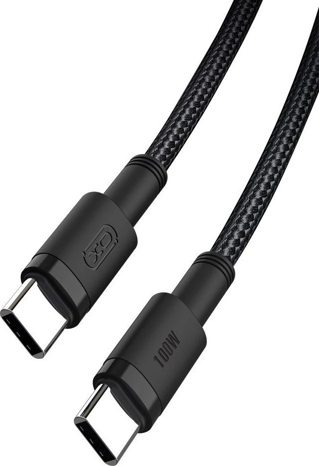 XO kabelis NB-Q199 PD USB-C – USB-C 1,5m 100W juodas