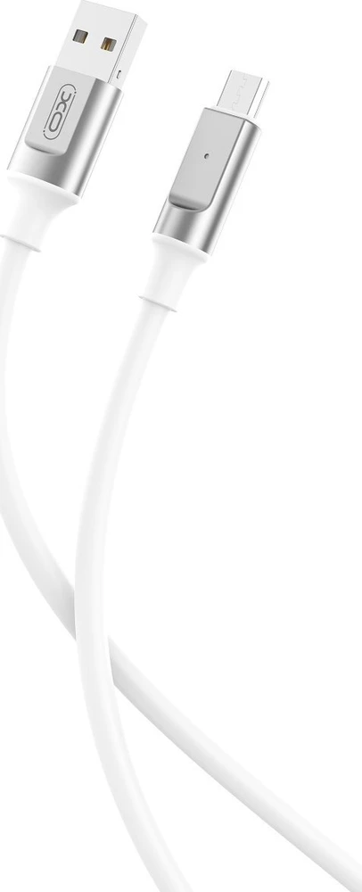 XO kabelis NB251 USB – microUSB 1,0 m 6A baltas