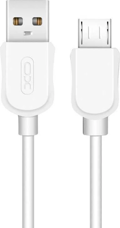 USB kabelis XO USB-A - microUSB 1 m Baltas (GSM095450)