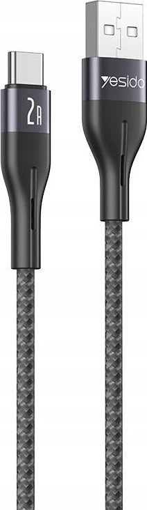 Kab.Yesido CA121 USB to Type-C juodas 2A 1m