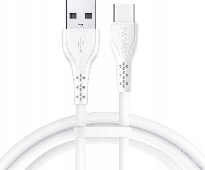 YESIDO LAIDAS CA71 18W USB/TYPE-C 1M 3A BALTASIS (20 VNT.)