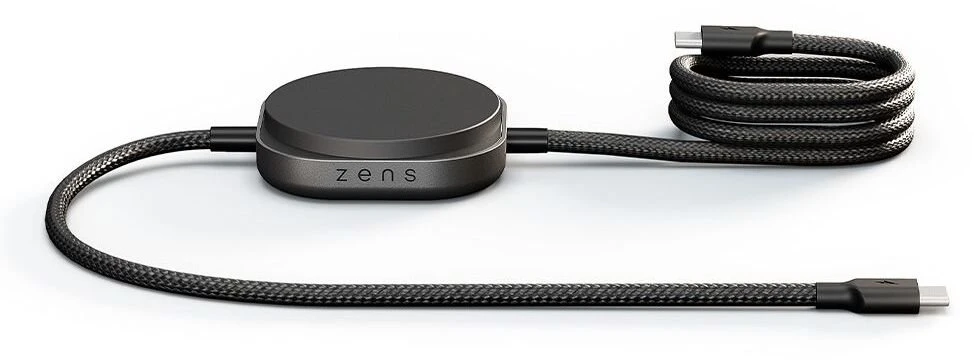 ZENS CHARGING CABLE USB C-C PRO 2 Juodas