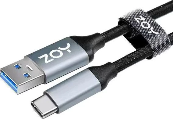 Usorteret Kabelis USB ZOY USB A – USB C standartas 3.0 1m ZCAC1