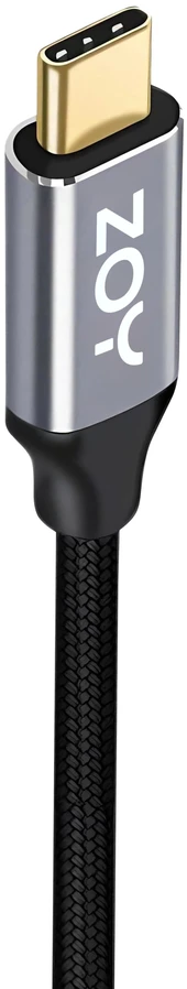 Kabelis USB ZOY USB-C - USB-C 2 m Juodai-sidabrinė (ZCCC2)
