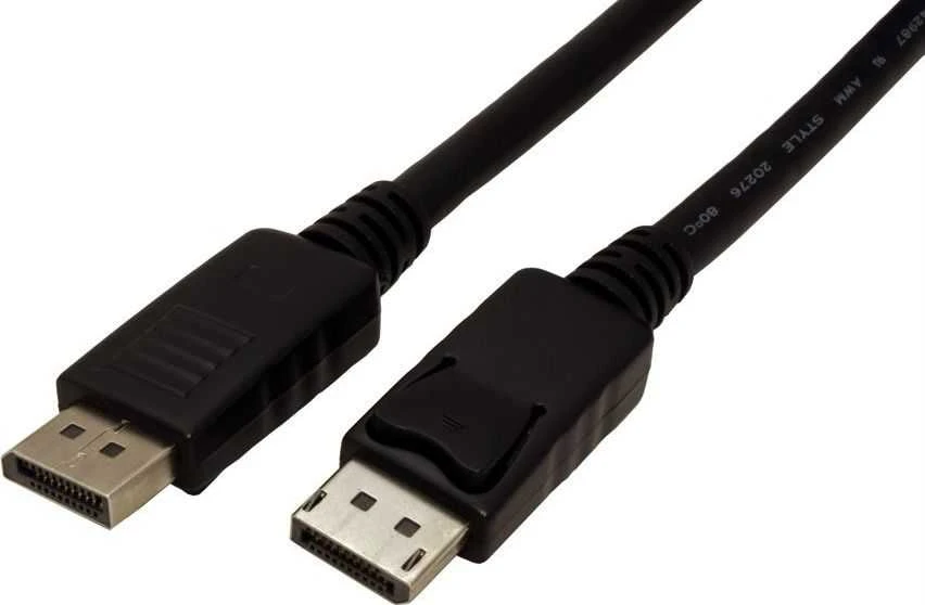 DisplayPort laidas su fiksatoriais