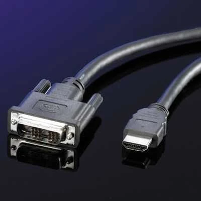 Value DVI į HDMI kabelis, jungčių vaizdas
