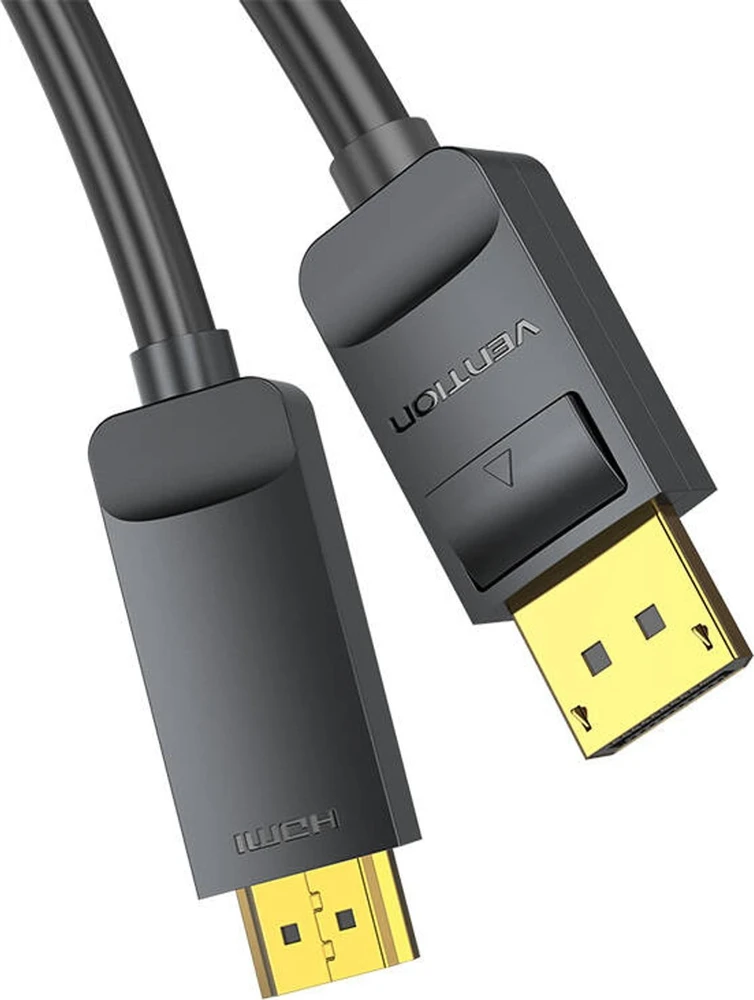 Vention 4K 30Hz DisplayPort 1.2 - HDMI 1.4 kabelis 2m - Juodas
