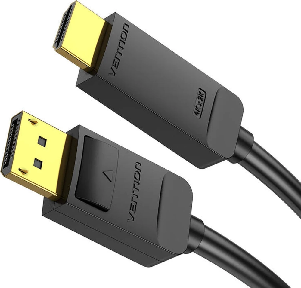 Vention 4K 30Hz DisplayPort 1.2 - HDMI 1.4 kabelis 2m - Juodas