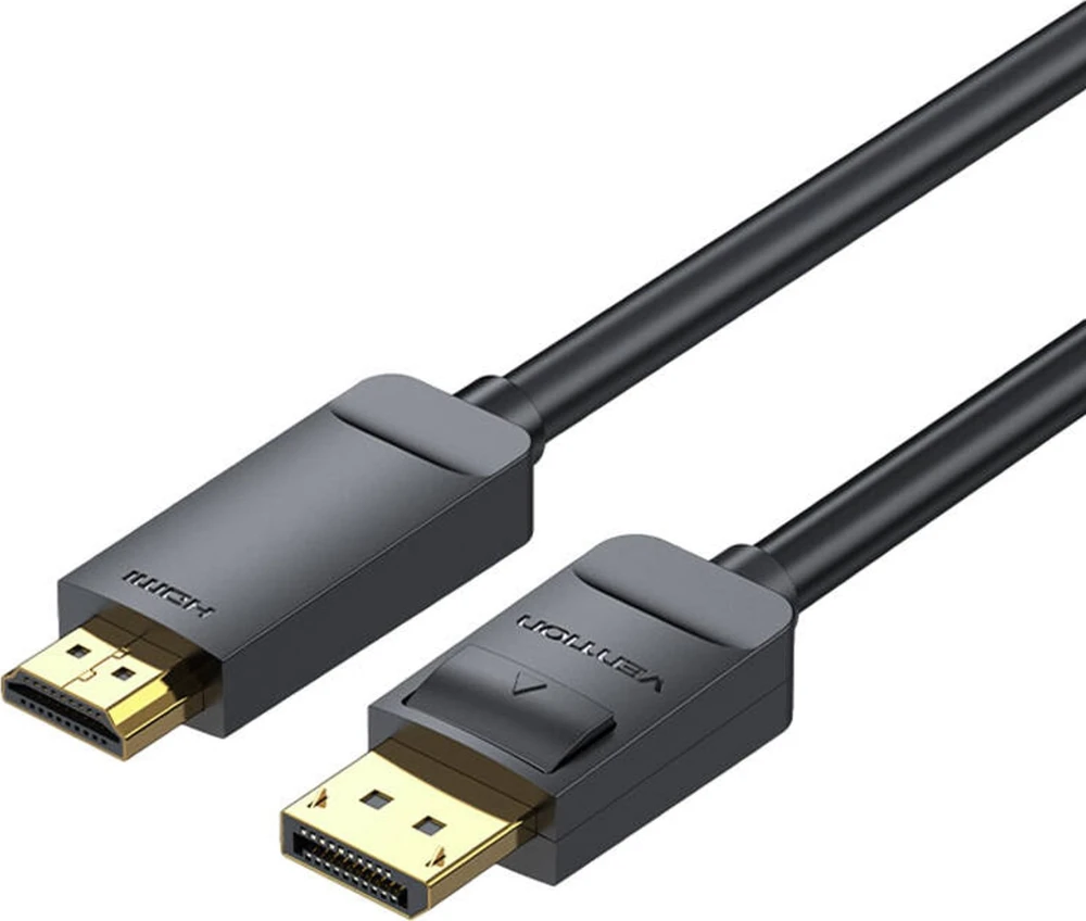 Vention 4K 30Hz DisplayPort 1.2 - HDMI 1.4 kabelis 2m - Juodas