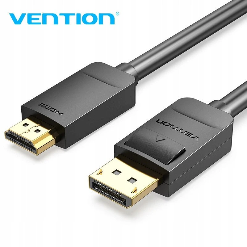 Vention DisplayPort į HDMI kabelis 3 m ventiliacijos HADBI (juodas)