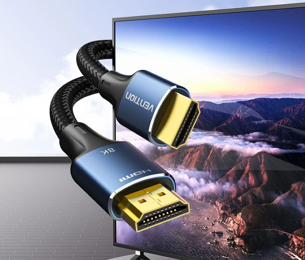 Vention HDMI-A 8K kabelis 5 m ventiliacija ALGLJ (mėlyna)