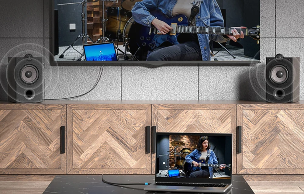 Vention Kabelis HDMI ventiliacija AACBK 8m (juodas)