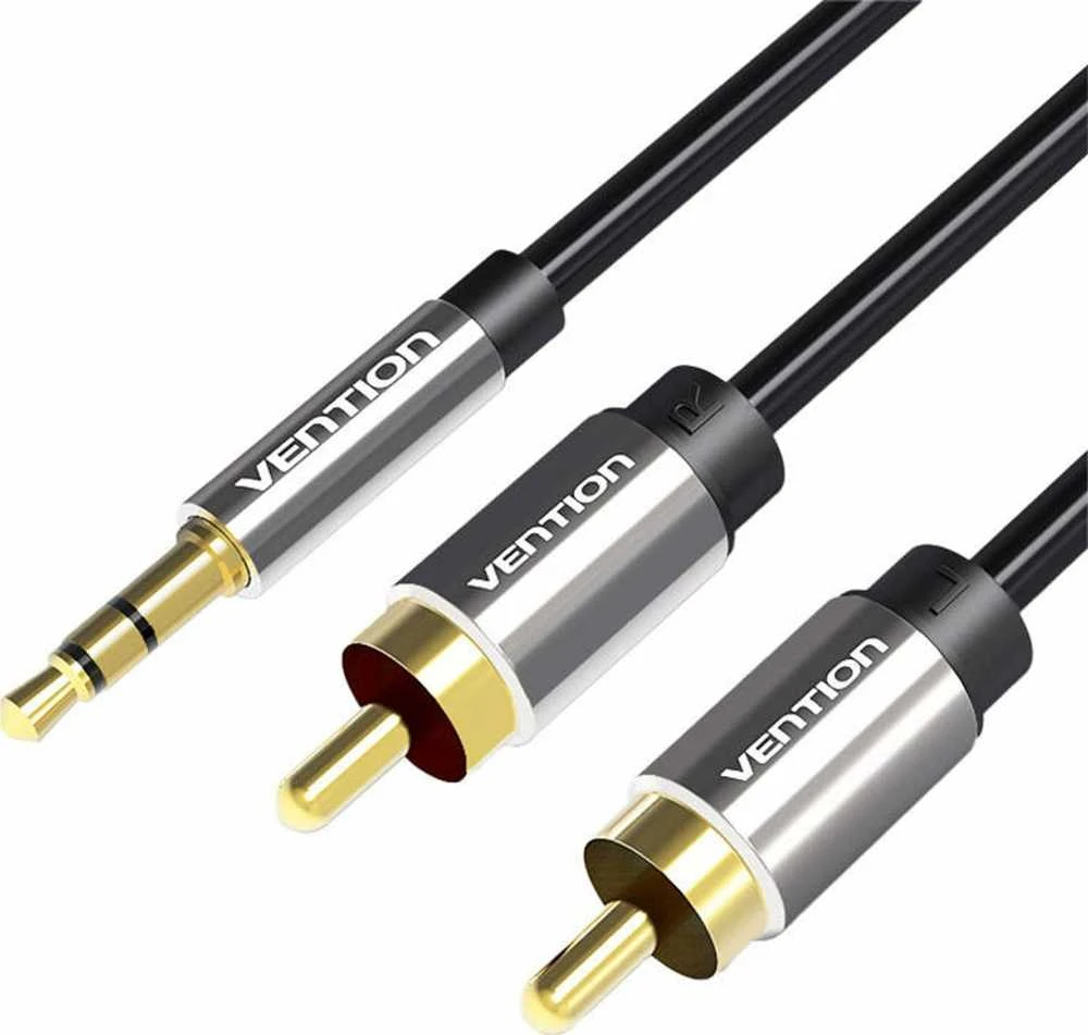 Vention 3.5mm į 2RCA audio kabelis su paauksuotomis jungtimis
