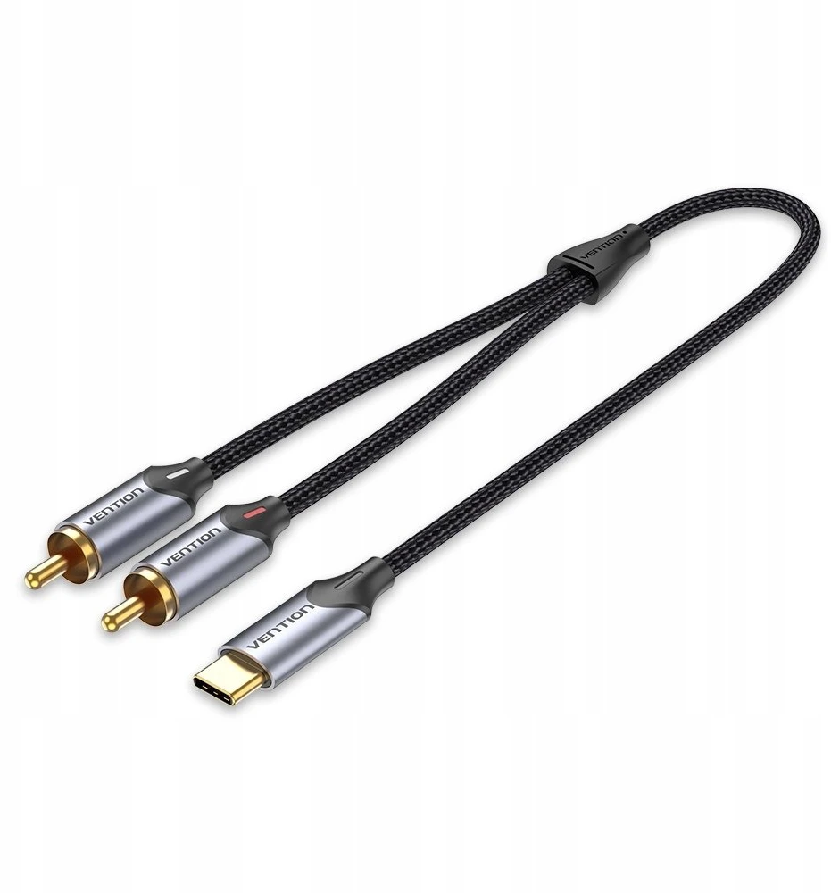 Vention USB-C to 2RCA male audio cable, 1m