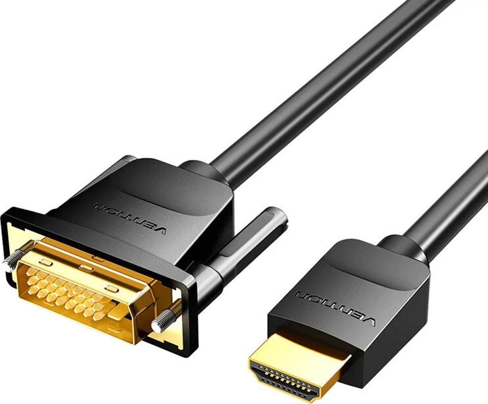 Vention HDMI į DVI kabelis 1.5 m ventiliacija ABFBG (juodas)