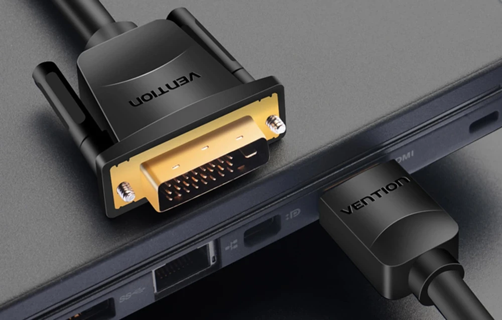 Vention HDMI į DVI kabelis 1.5 m ventiliacija ABFBG (juodas)