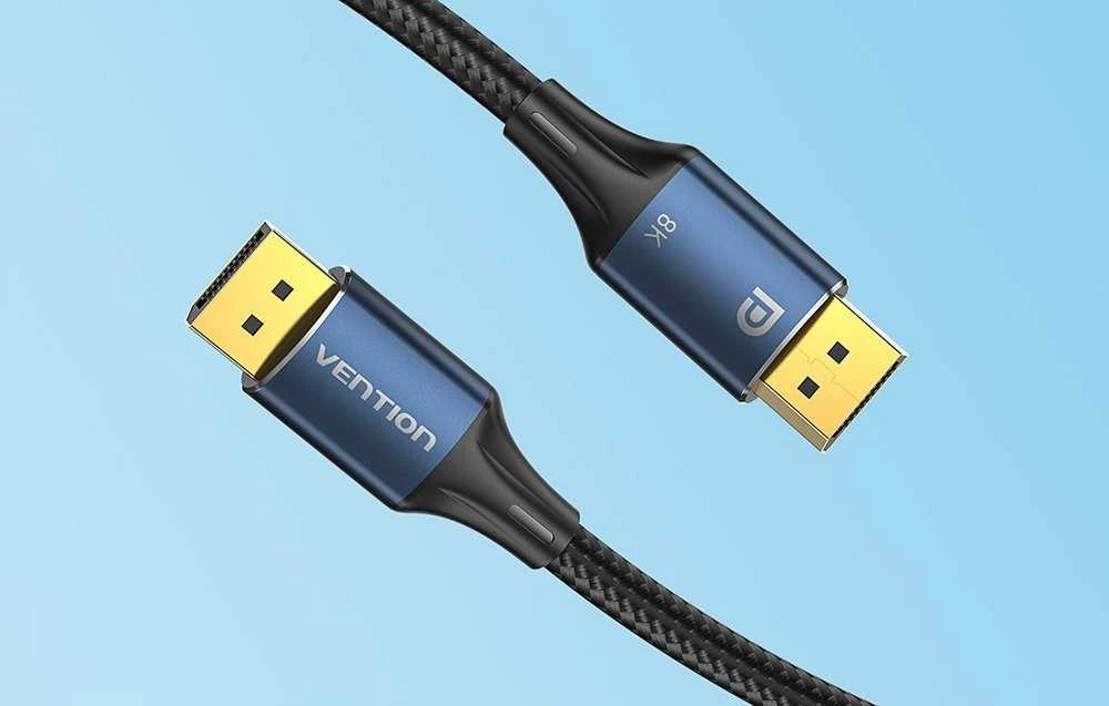 Vention HD DisplayPort 8K kabelis 5 m ventiliacijos HCELJ (mėlynas)