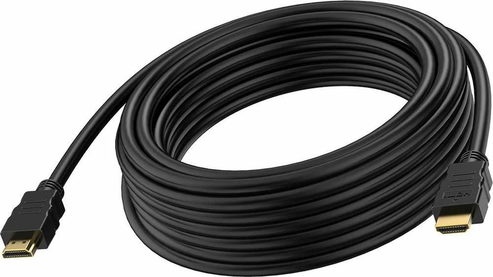 HDMI kabelis 5m, juodas, su auksinėmis jungtimis