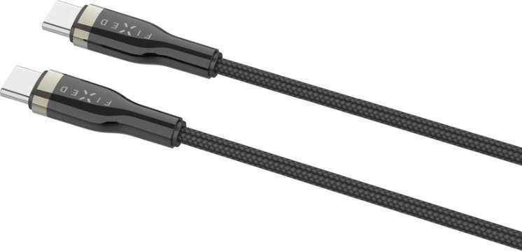 Fixed Ištaisyta | Pintas kabelis USB-C/USB-C, 2m, 100W | FIXDB-CC2-BK