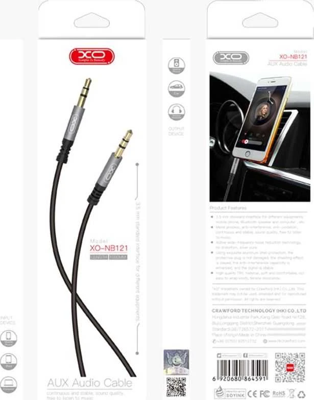 XO Jack 3.5mm laidas pakuotėje