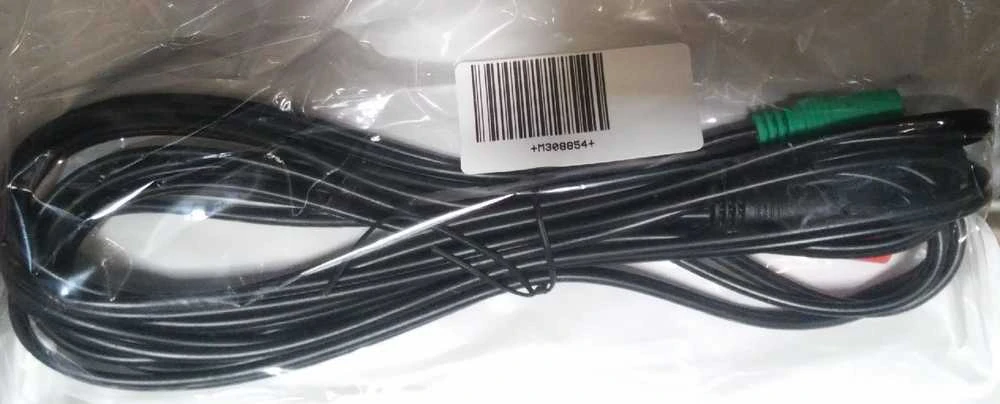 3.5 mm garso skirstytuvas su žalia ir juoda jungtimis