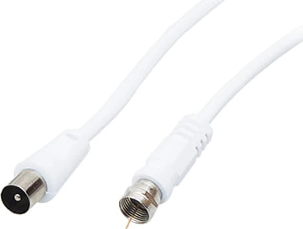 Antenos laidas su F tipo ir tiesia jungtimi