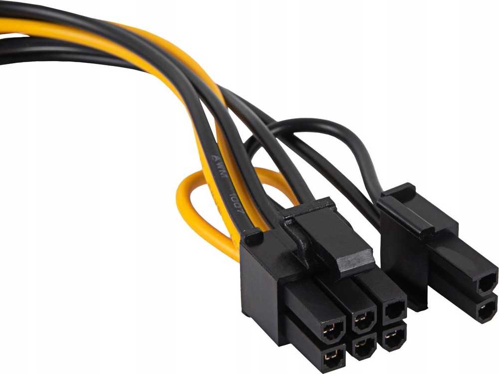 AKYGA Adapteris su kablem AK-CA-80 PCI-E 6+2pin m / SATA m 15cm