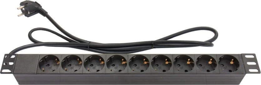 Good Connections Alcasa maitinimo kabelis Alcasa GC-N0077 skirstytuvas 1,8 m 9 x kištukiniai lizdai jungiama į tinklą Vidinis Juodas