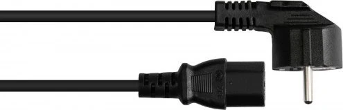 „Alcasa“ maitinimo kabelis „Alcasa P0130-S075“ Juodas maitinimo kabelis 7,5 m Maitinimo kištukas E+F C13 skydelis